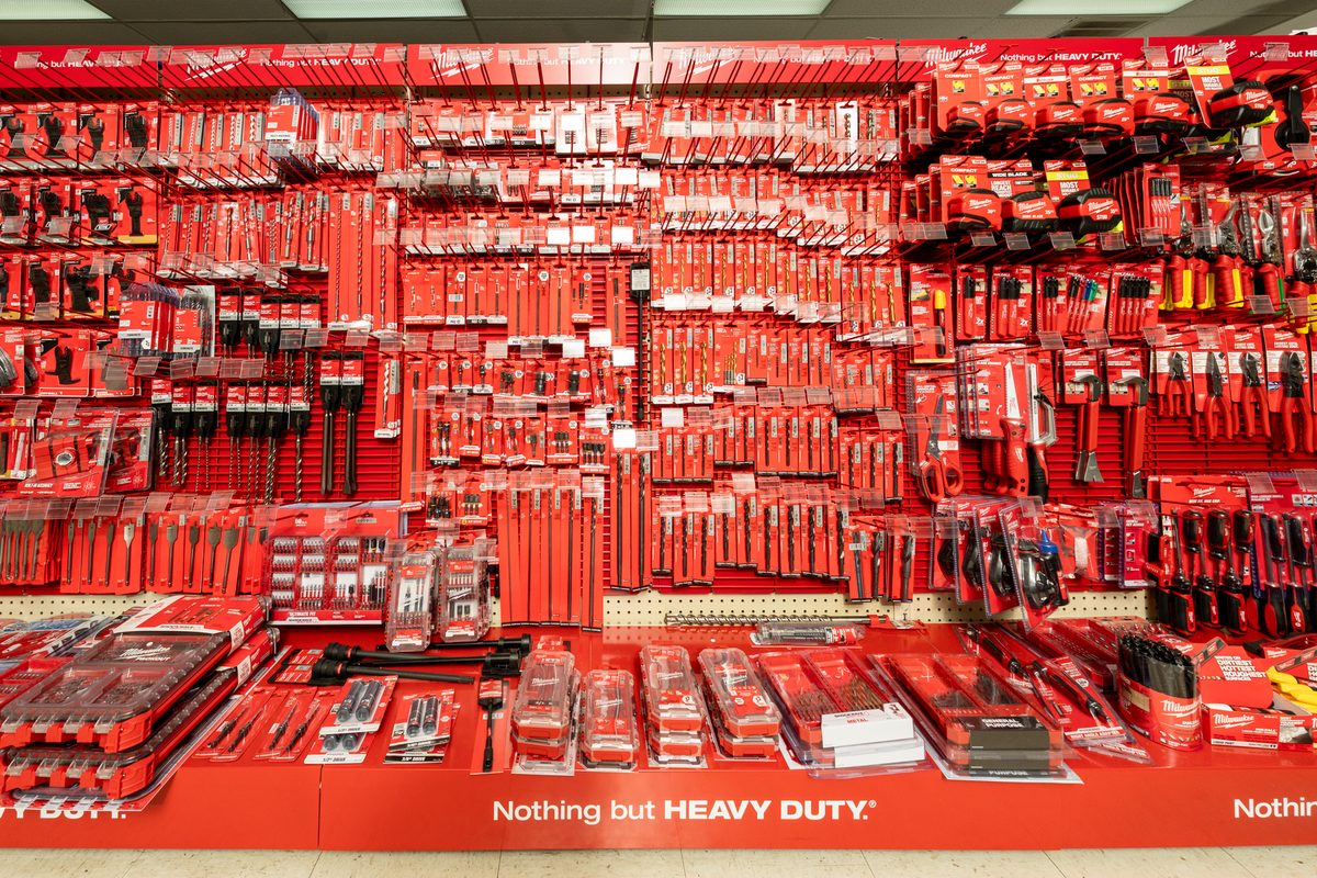 Wall of fasteners and hardware